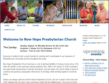 Tablet Screenshot of newhopepresusa.org